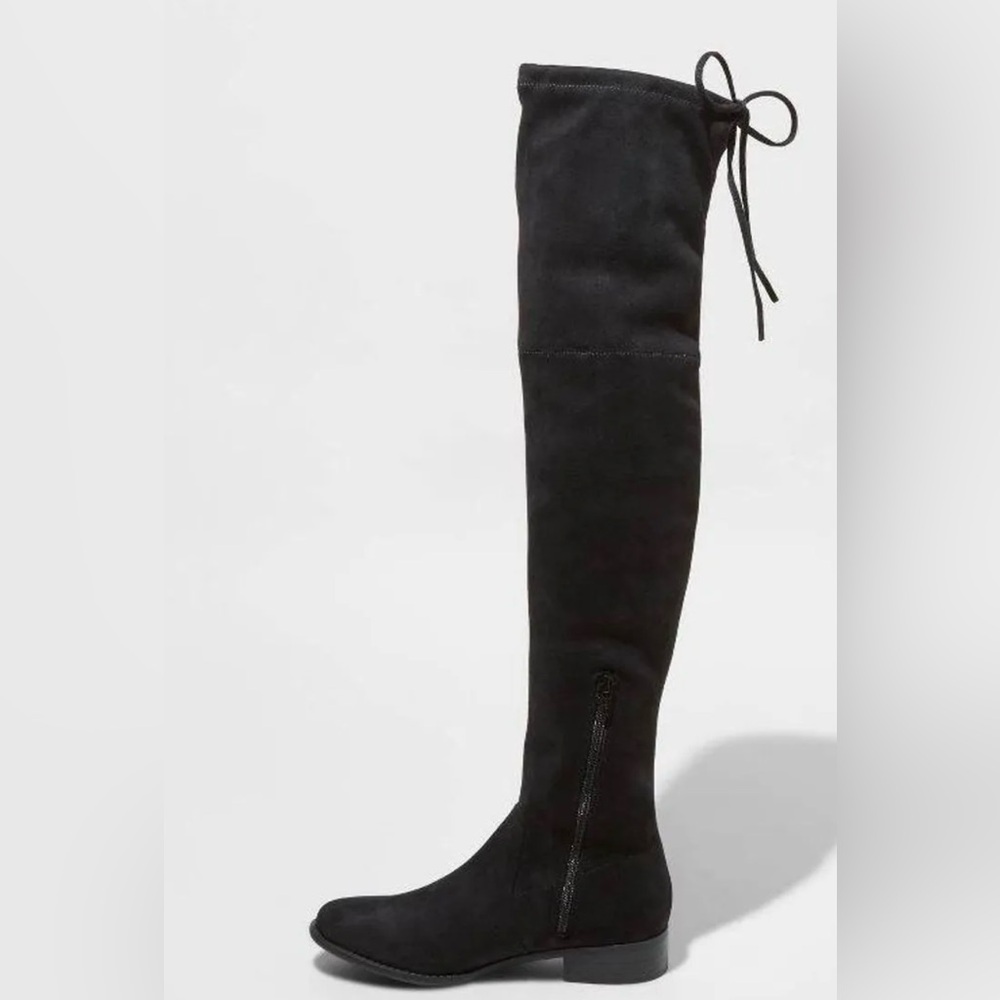 Knee high boots.